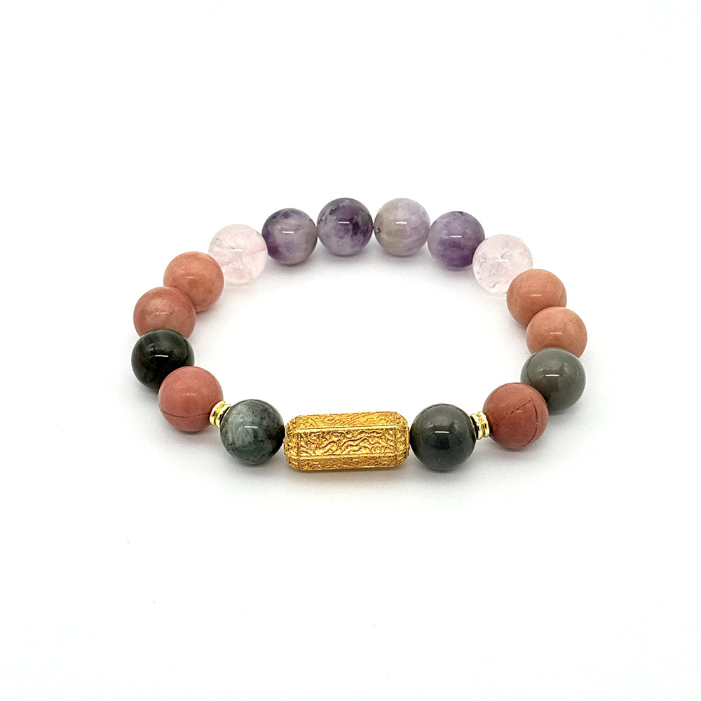 Wish Cylinder Feng Shui bracelet inspired by the Fire Element