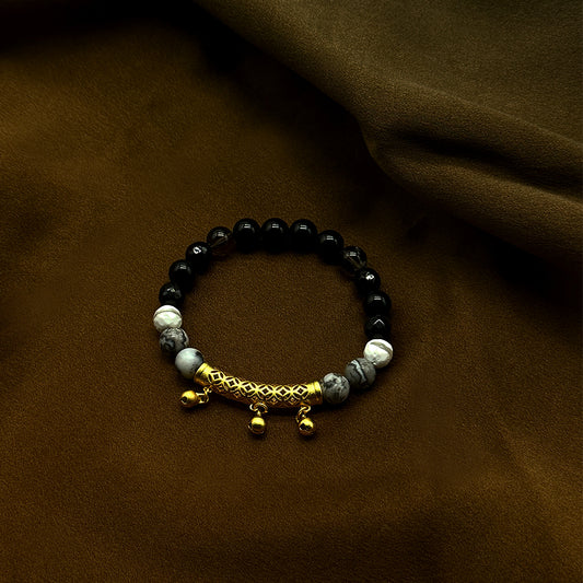 Wealth Radiance Feng Shui bracelet born of the Metal Element