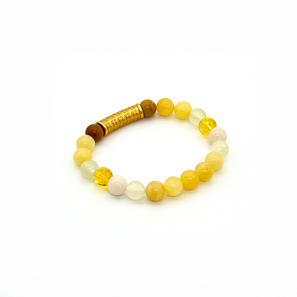 Prosperity Talisman Feng Shui bracelet inspired by the Gold Element