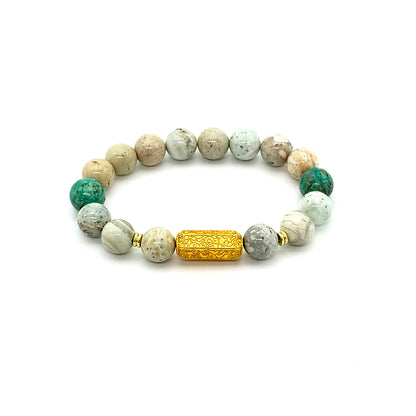 Wish Cylinder Feng Shui bracelet inspired by the Wood Element