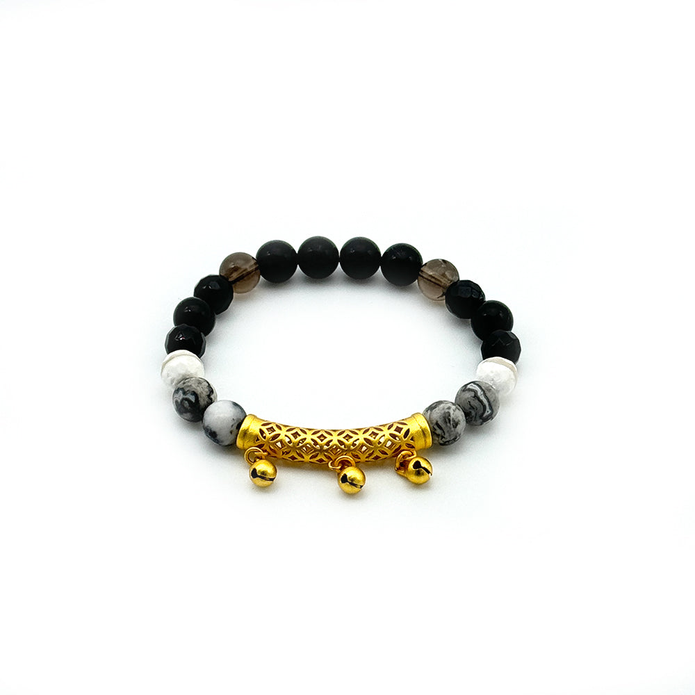 Wealth Radiance Feng Shui bracelet born of the Metal Element