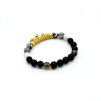 Wealth Radiance Feng Shui bracelet born of the Metal Element