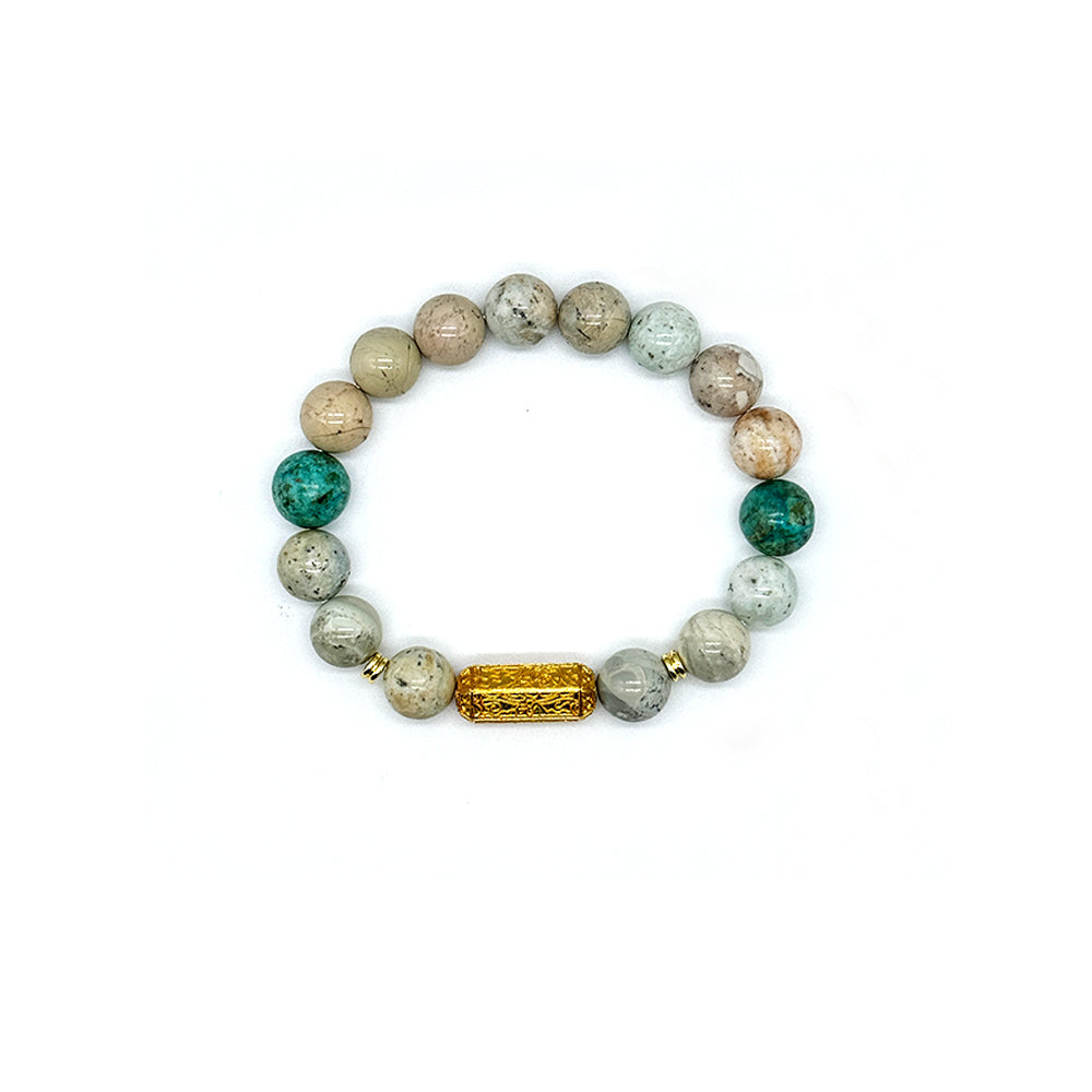 Wish Cylinder Feng Shui bracelet inspired by the Wood Element